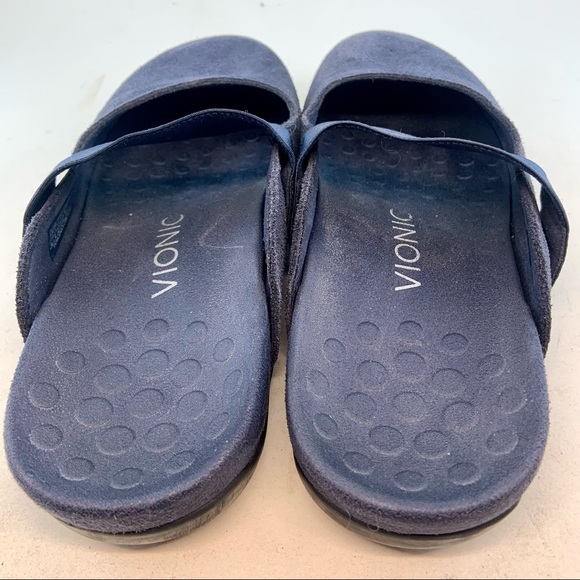 Vionic Navy Blue Laurel Mules, size 37 6 WIDE - Picture 6 of 11